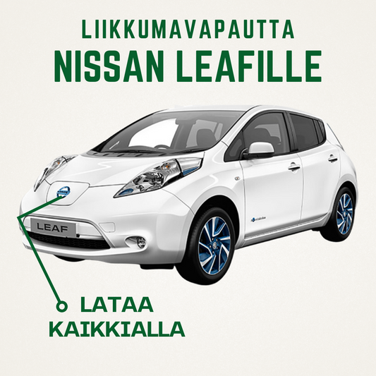 Näin lataat Nissan Leaf -autoa kaikkialla